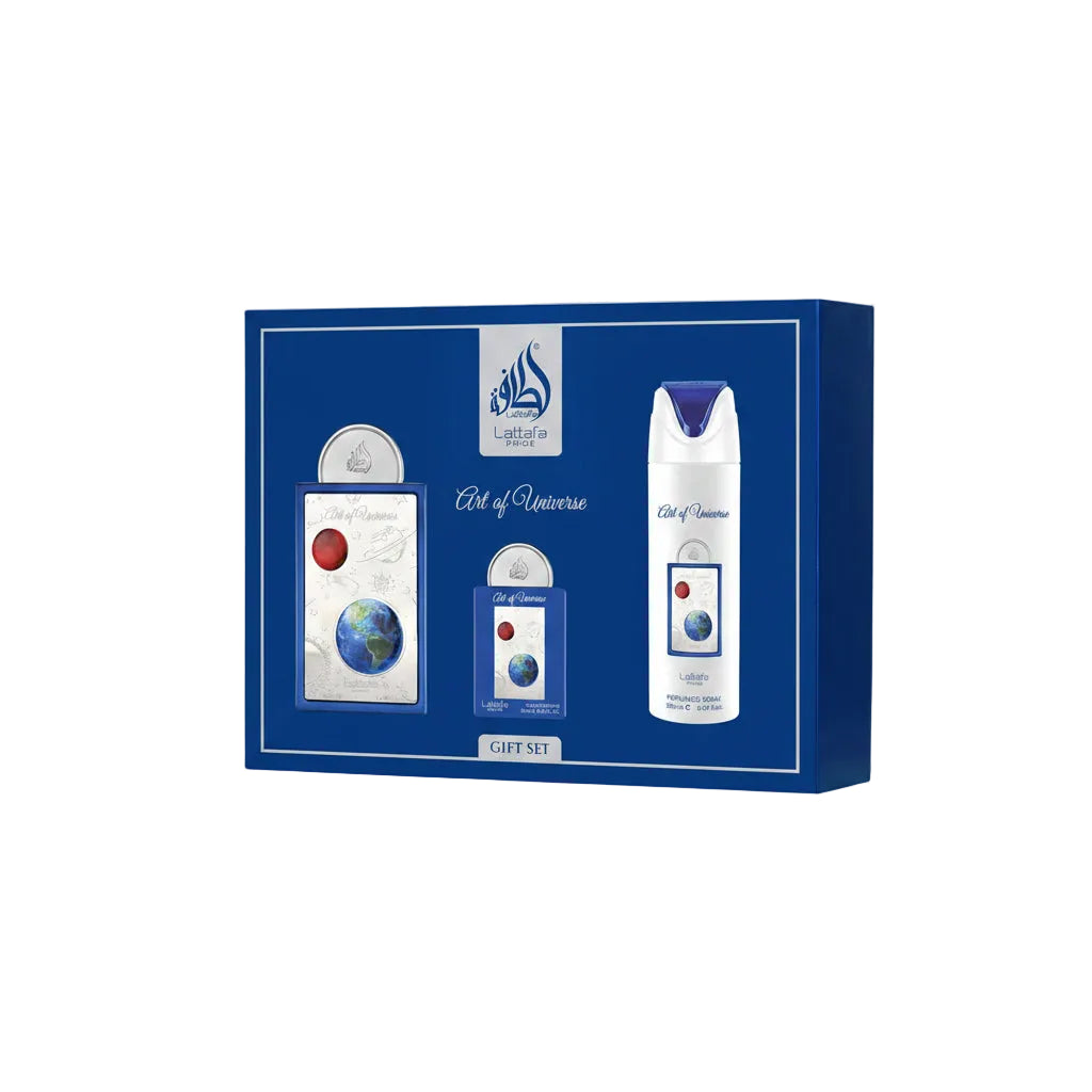 Art of Universe Gift Set - 3pc(edp ++deo ) - Lattafa Pride - 100ml